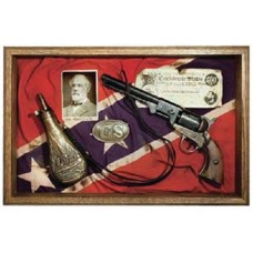 C.S. COLT M1851 REVOLVER AND FLASK SHADOW BOX   321401191563
